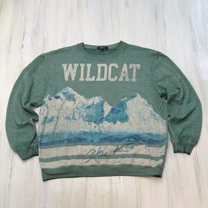 Vinyl Icons Wildcat Mountain Ski Resort VTG Style Graphic Crewneck Sz M